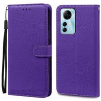A72S Case For ZTE Blade A72S Case Silicone Leather Wallet Flip Case For ZTE Blade A72S Case Phone Cover Fundas For ZTE Blade A72S tamsiai violetine spalva