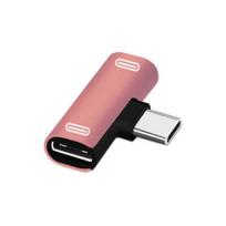 Daugiafunkcinis patikimas lydinio adapteris USB Type-C į dvigubą Type-C skirstytuvą konverterį