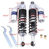 Universalus 320mm 12.5  Motociklo Oro Amortizatorius Galinė Pakaba Motoroleris Keturratis Keturratis Motokrosas Sidabrinis ir Juodas
