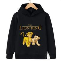 Liūtas Karalius Vaikams Hoodies Paltai Megztiniai Berniukams Mergaitėms Amžius Pavasaris Sportiniai Laisvalaikio Mažyliams Megztiniai Anime Simba Viršutiniai Drabužiai 110