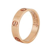 Cartier Love 5.5mm Screw Engraved Ring Unisex rings Rose-Gold B4084852 51,Warranty Not Included