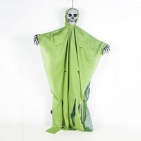 Festive Halloween Hanging Ghost Skull With Eerie Atmosphere Of Terror 80*50cm/31.50*19.69in žalia