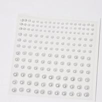 Self Adhesive Hair Pearls Stick Pearls Beige Pearls Stickers Beautiful Mix 3mm/4mm/5mm/6mm Face Pearls Stickers