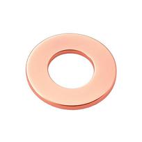 Inner Dia. 21/22/23/24/25/26/27/28/29/30-60mm x  1.5mm Thickness 99.9% all Copper Flat Washer Boat High Temperature 25x30x1.5mm-10pcs