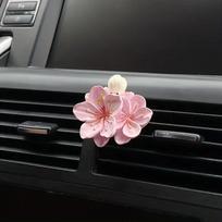 Peach Flower Car Air Freshener Vent Clips Perfume Diffuser Clip  Auto Decoration rožinė