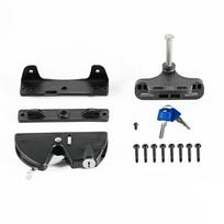 Black Color Double-ded Lock Spring Loaded Self-Locking Door Kit Outdoor Door Lock  Home Gates
