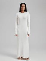 Round Neck Knitted Women Dresses Autumn Winter Slim Fit High Waist Hip Package Lady Dress Elegant Long Sleeve Slim Female S balta