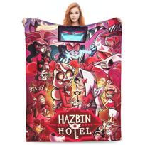 VOX H-Hazbin viešbučio Alastoro žaidimo šilta minkšta antklodė kelionėms biurui pliušiniai patalynės užtiesalai purūs sofos lovos flanelinis patalynės užtiesalas 30x40in