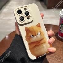 Mielas animacinio filmo katės telefono dėklas, skirtas IPhone 16 15 14 11 12 13 Pro Max XS XR X 8 7 Plus Mini, atsparus smūgiams, minkštas silikoninis buferio dangtelis iPhone 16 Pro Max