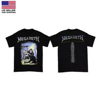 2 pusės Countdown To Extinction Megadeth grupės marškinėliai Juodi Unisex S-5XL 1P0314 Unisex marškinėliai L gray