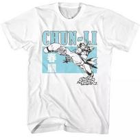 Street Fighter Chun Li Kick T-Shirt - White Unisex T-Shirt XL
