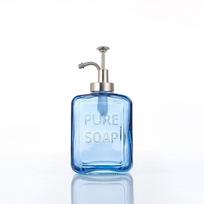 500ml European Style Creative Hand Sanitizer Bottle Hotel Club Lotion Bottle Glass Press Type Shampoo Bath Gel Subpackage Bottle mėlyna