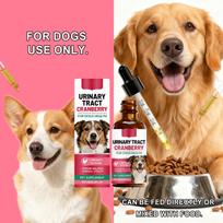 60ml Dog Urinary Tract Support Drops - Natural Cranberry Supplement For Bladder & Kidney Health, Chicken One Size