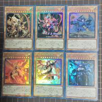 Diy 6pcs/set Yu-gi-oh! Feminization Slifer The Sky Dragon Self-made Cards Anime Plaything Present Starlight Flashes Colorful Flash Anime