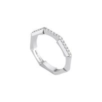Gucci Link To Love Collection Exquisite Fashion Ring Unisex rings Silver YBC662140001 14