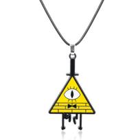 Gravity Falls Bill Collectible Alloy Necklace With Geometric Pendant For Cosplay And Casual Wear G444 white