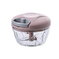 Easy Clean Manual Rope Grinder 500ML/900ML Vegetable Onion Cutter Meat Mincer  Garlic Chop Pink M normal