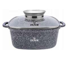 Brytfanna Garnek Kwadratowy 3.5L 22Cm Zilner Grey Zl-7058