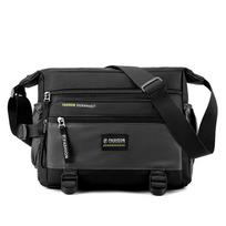 Men’s Waterproof Crossbody Bag Large Capacity Messenger Bag Casual Shoulder Bag Multi Pocket Travel Sling Bag for Work School