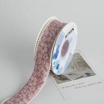 5Yard 4cm Flower Trim Ribbon Dopamine Photo Props Gift Wrapping Ribbon Lace Embroidery DIY Edge Trim Decorating rožinė