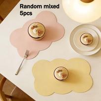 5pcs High-grade Nappa Texture, Table Mat, Mouse Pad, Desktop Protection Pad, Ultra-thin Large Table Mat, Laptop Writing Pad 40X25cm