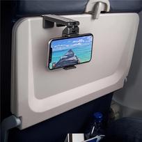 Universal in Flight Airplane Phone Holder Mount. Dual 360 Degree Rotation. Pocket Size Travel Essential Accessory for Flying