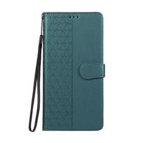 Wallet Case for Xiaomi Redmi 12 Case Grid Pattern Leather Cover for Xiaomi Redmi 12 5G Phone Cases Redmi12 Protect Coque Fundas Redmi 12 5G