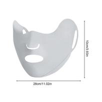 Sun Protection Face Cover Breathable UPF50 Protector with Ear-loop Sun Face Masque for Motorcycle Riding Running Hiking Golf balta