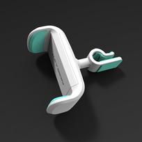 KEYSION Phone Holder Air Vent Mount Car Holder 360 Degree Ratotable Support Mobile Car Phone Stand žalsvai mėlyna/balta