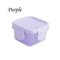 Maisto saugojimo talpykla Maži plastikiniai drėgmei atsparūs indai Mini virtuvės laikymo dėžutė su nepralaidžiu dangčiu Virtuvės priedai violetinė