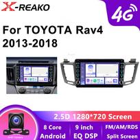 Android 12 8 branduolių belaidis CarPlay Android Auto radijas Toyota RAV4 RAV 4 2013 - 2018 automobiliui Multimedija GPS 4G 8 branduolių 2din autoradio 8 core 4GB+64GB