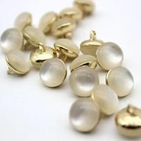 10pcs Fashionable Buttons 11.5/15mm Beautiful Marbling Metal Shank Buttons Blouse Sweater Decorative Buttons 11.5mm