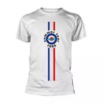 Oasis 'Stripes 95' White T shirt - NEW L