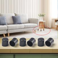 Juodas Kėdės Kojos Dangtelis Kėdės Kojos Dangtelis Kojų Apsauginis Padas Baldų Guminis Black 19mm