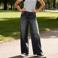 Women's Versatile Straight-Leg Jeans With Stylish Design L juoda