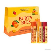 Burt's Bees Juicy Lip Balm 3-Pack (Strawberry, Mango, Sweet Mandarin) (+Free gift)