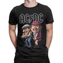 Men  ACDC T Shirts   Tops Vintage Short Sleeve Round Neck Tees Plus Size T-Shirt M juoda