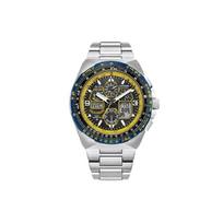 Citizen 200M atsparus vandeniui Eco-Drive kvarcinis laikrodis Nerūdijančio plieno apyrankė Vyriški laikrodžiai Pilkas JY8125-54L Regular Watch Box,Gray Dial