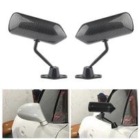 Universal F1 Style Car Rearview Mirror Carbon Fiber Autos Blue Rear View Mirror Carbon racing Side Glass Wide Angle Metal BrackeMotor Vehicle Mirrors