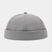Spring and Summer Cotton Solid Docker Cap Brimless Hat Skullies Beanie Hats Landlord Sailor Cap Men and Women 39 56-60cm wear pilka spalva