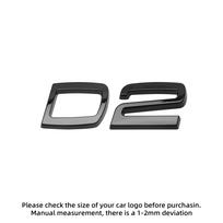 3D ABS raidės lipdukai For Volvo D2 D3 D4 D5 D6 D7 D8 Automobilio galinės bagažinės dangčio šoninio sparno emblemos lipdukas Dekoracija