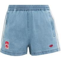Adidas Originals X Coca-Cola Vintažiniai Laisvo Kirpimo Dryžuoti Džinsiniai Šortai Moteriški šortai KY7564 L gray