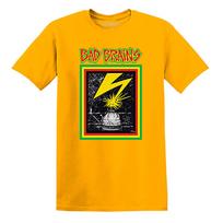 Men's Bad Brains Capitol Strike On Gold T-shirt Medium Gold S