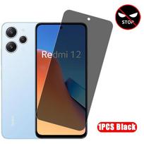 Privatumo ekrano apsauga Xiaomi Redmi 12, grūdintas stiklas Redmi 12, apsauginė plėvelė nuo šnipinėjimo telefonui Redmi 12 For Redmi 12