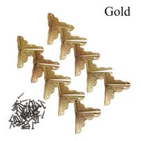 10PCS Multi-function DIY Metal Carved Vintage Case Corner Protector Box Decor Antique Bronze Corner Brackets auksas