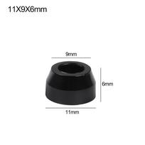 10 pcs Safe Cabinet Speaker Black Protective Pad PVC Foot Mat Tapered Furniture Slip Feet