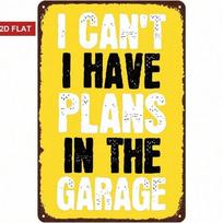 Vintage Garage Humor Metal Wall Art Man Cave Decor Tin Sign Plaque