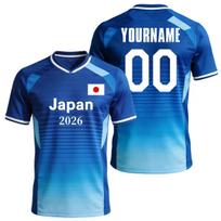 Personalized Japan 2026 Football Jersey Custom Your Name Number Soccer Tee Tops Quick Dry Sports Uniform Wholesale Dropshipping XXS