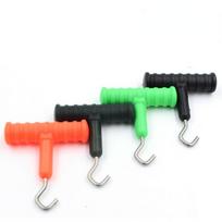 6PCS ABS Grip+Stainless Steel Smooth Knot Hook Carp Fish Knot Puller Rig Making Rig Tool Terminal Fishing Tackle Accessories 6pc juoda