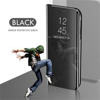 Skaidraus vaizdo veidrodinis odinis telefono dėklas, skirtas Xiaomi Redmi Note 11 10 9 Pro 11S 10S 9S 10C 9A Mi 12 Poco X4 X3 NFC M4 M3 Pro 4G 5G apverčiamas stovo dangtelis Poco X4 Pro 5G juoda